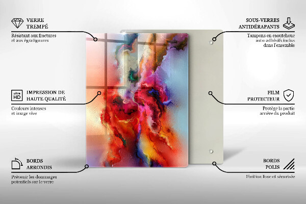 Glasskärbräda Kaffe och bönor