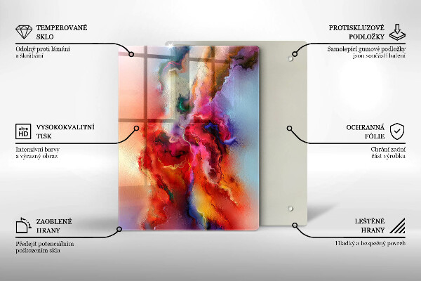 Glasskärbräda Kaffe och bönor