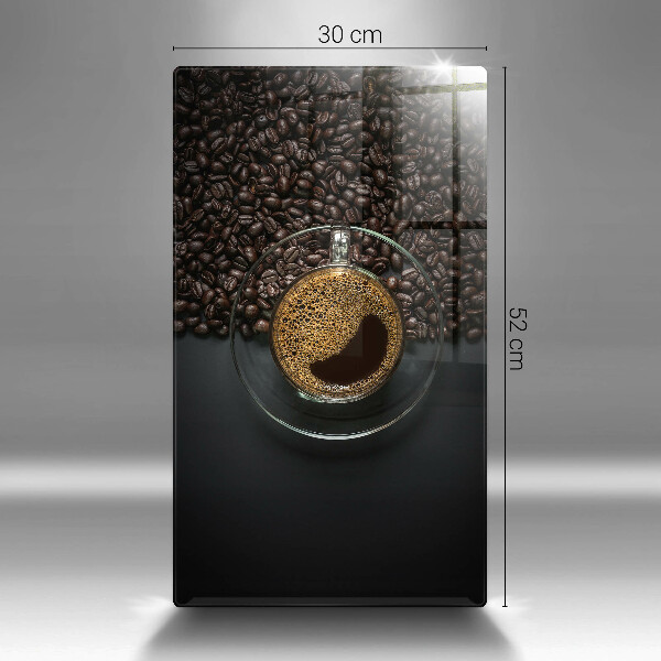 Glasskärbräda Kaffe och bönor