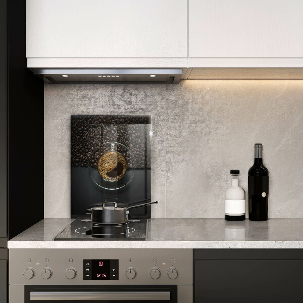 Glasskärbräda Kaffe och bönor