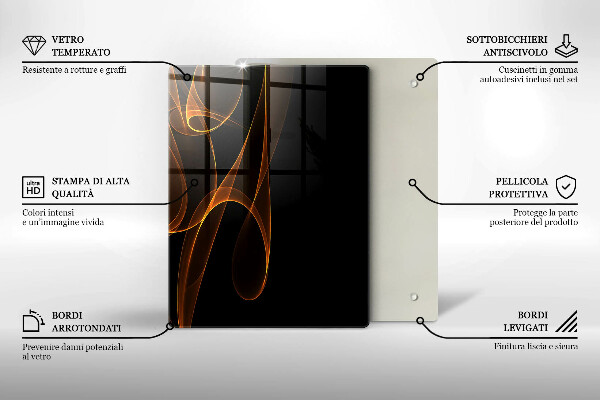 Glasskärbräda Gröna grönsaker