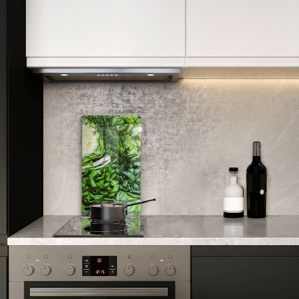 Glasskärbräda Gröna grönsaker