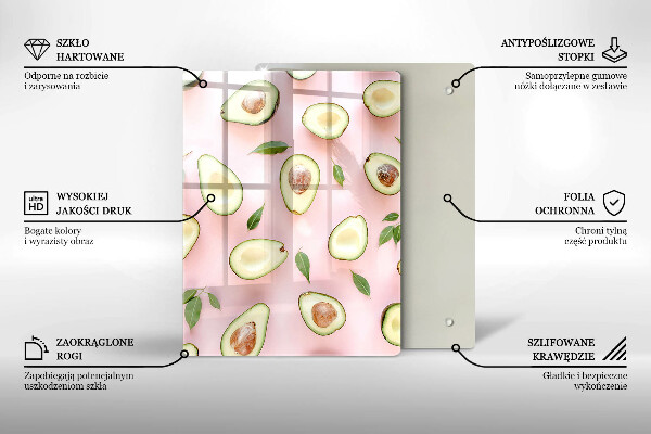 Glasskärbräda Frukt och grönsaker