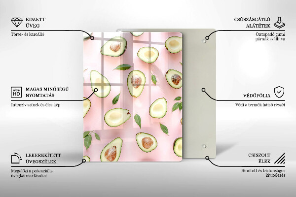 Glasskärbräda Frukt och grönsaker
