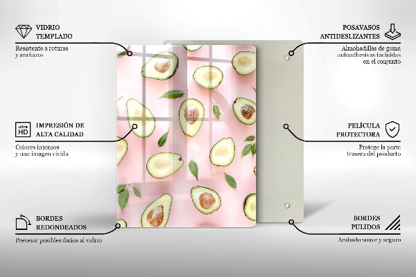Glasskärbräda Frukt och grönsaker