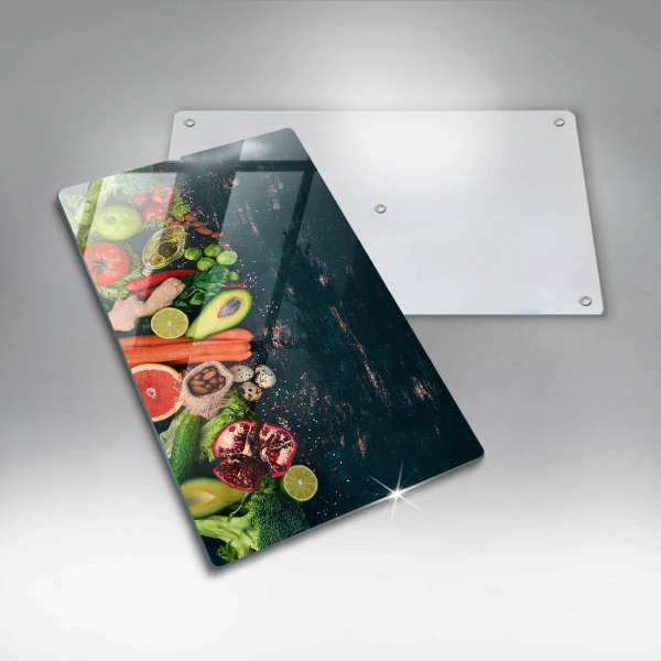 Glasskärbräda Frukt och grönsaker