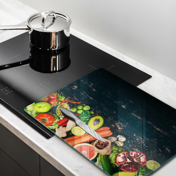 Glasskärbräda Frukt och grönsaker