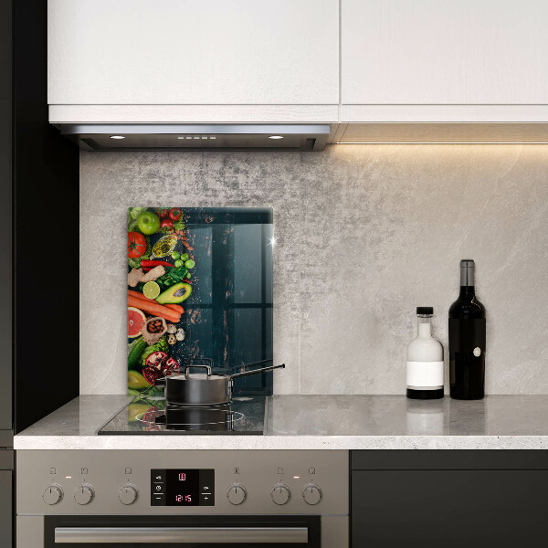 Glasskärbräda Frukt och grönsaker