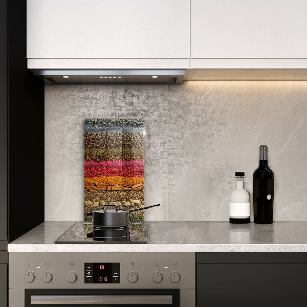 Glasskärbräda Färgglada kryddor