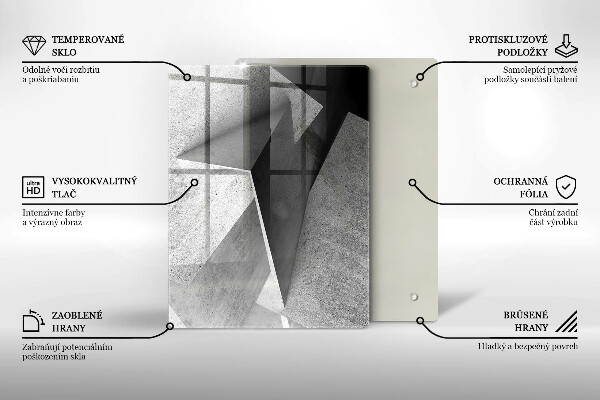 Glasskärbräda Trästruktur