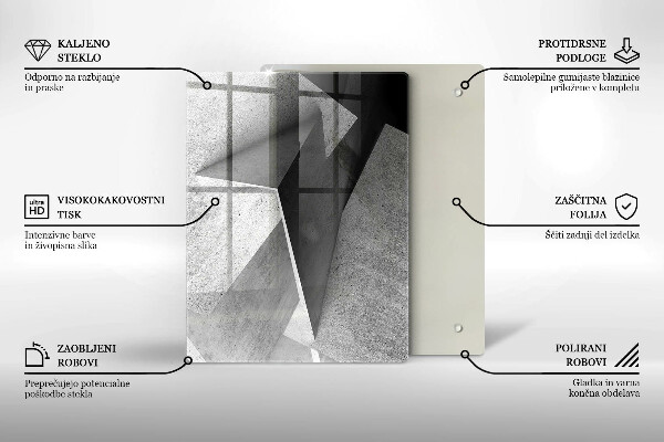 Glasskärbräda Trästruktur