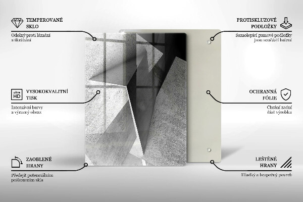 Glasskärbräda Trästruktur