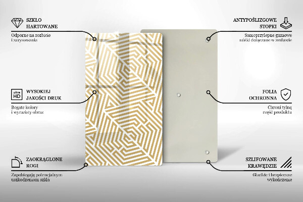 Glasskärbräda Geometriska linjer