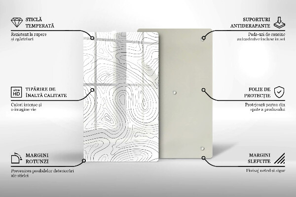 Glasskärbräda Abstraktionsformer