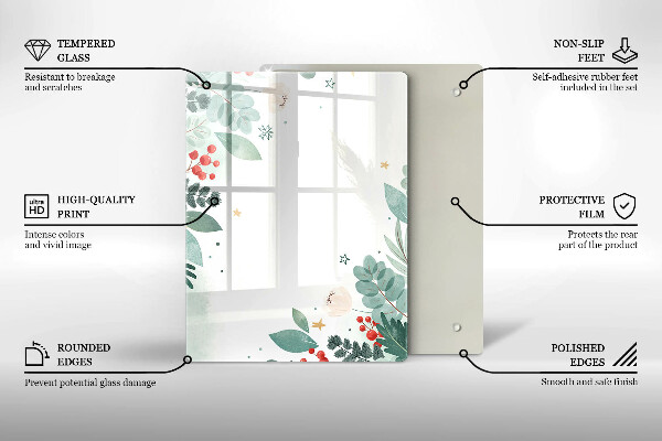 Glasskärbräda Abstraktionsformer