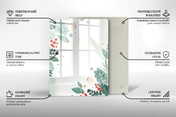 Glasskärbräda Abstraktionsformer