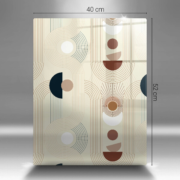 Glasskärbräda Geometri boho former