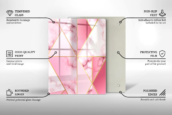 Glasskärbräda Geometri boho former