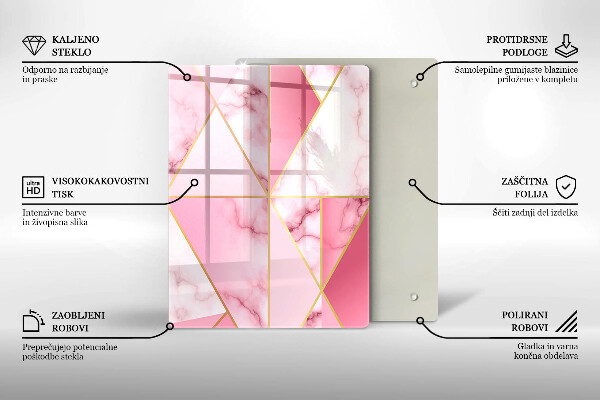 Glasskärbräda Geometri boho former