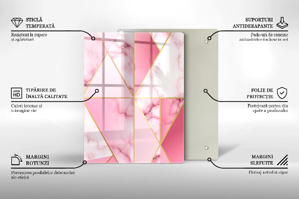 Glasskärbräda Geometri boho former