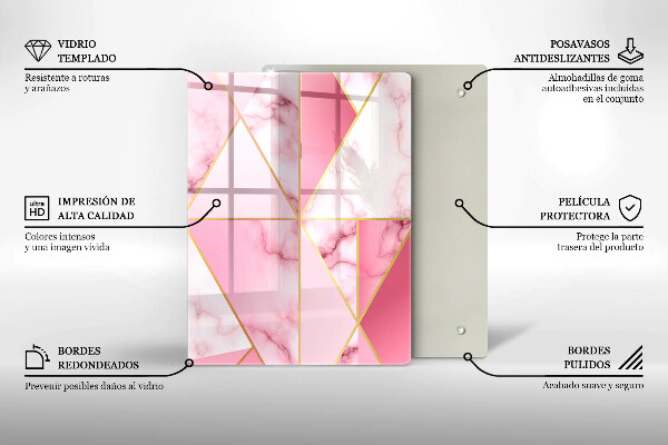 Glasskärbräda Geometri boho former