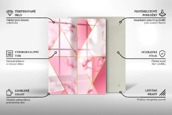 Glasskärbräda Geometri boho former