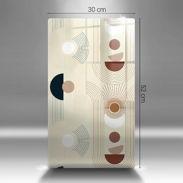 Glasskärbräda Geometri boho former