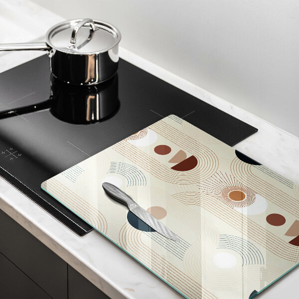 Glasskärbräda Geometri boho former