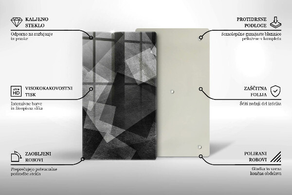 Glasskärbräda Geometrisk abstraktion