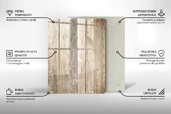 Glasskärbräda Blått abstrakt guld