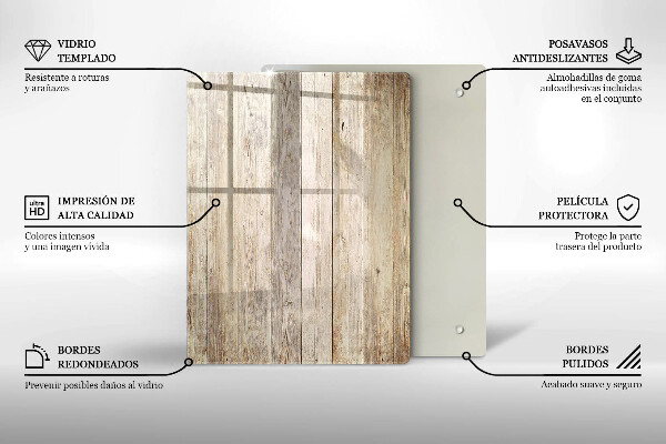 Glasskärbräda Blått abstrakt guld
