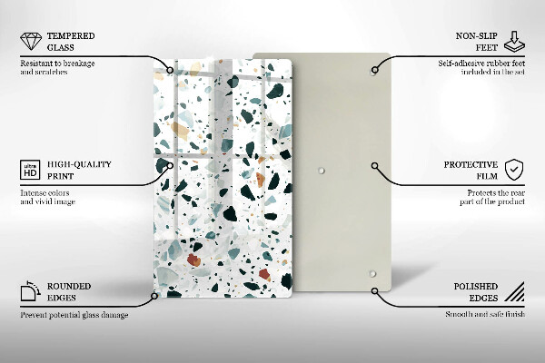Glasskärbräda Ljus stengres