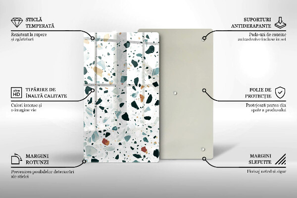 Glasskärbräda Ljus stengres