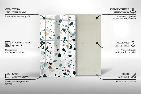 Glasskärbräda Ljus stengres