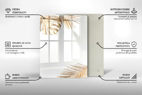 Glasskärbräda Ljus stengres