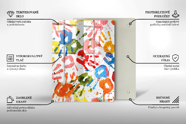 Glasskärbräda Elegant bakgrund och guld