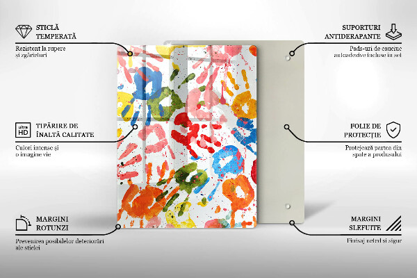 Glasskärbräda Elegant bakgrund och guld