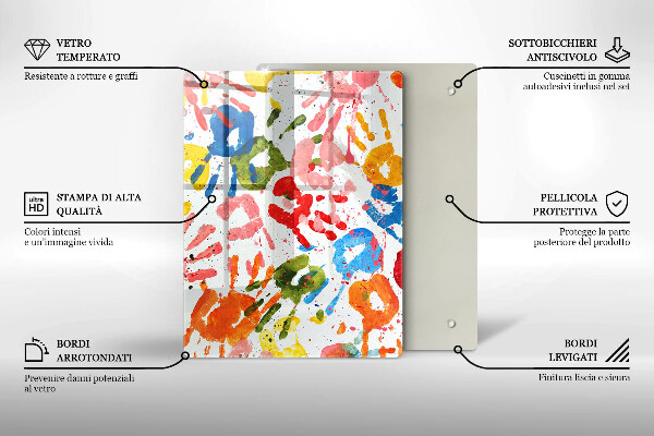 Glasskärbräda Elegant bakgrund och guld