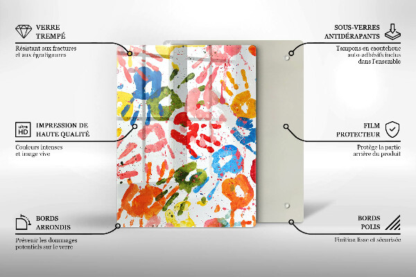 Glasskärbräda Elegant bakgrund och guld