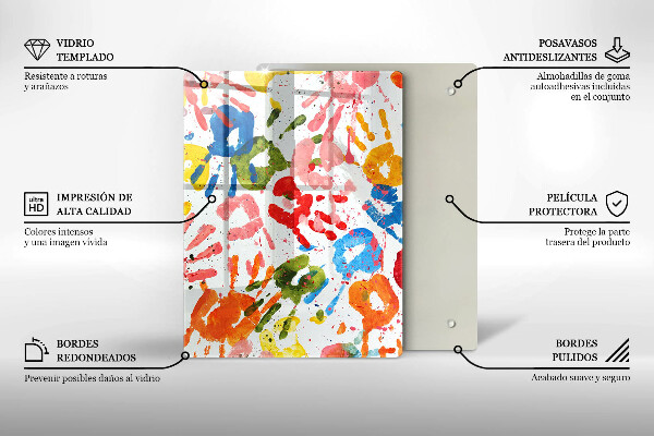 Glasskärbräda Elegant bakgrund och guld