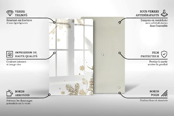 Glasskärbräda Vinterdekorationer