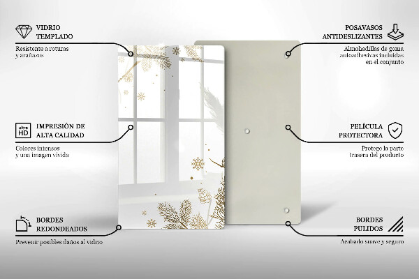 Glasskärbräda Vinterdekorationer