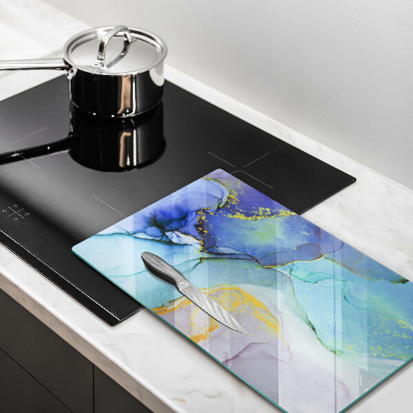 Glasskärbräda Sprucket stenguld