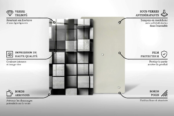 Glasskärbräda 3D Geometri Bakgrund