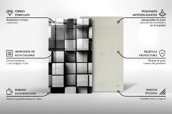 Glasskärbräda 3D Geometri Bakgrund
