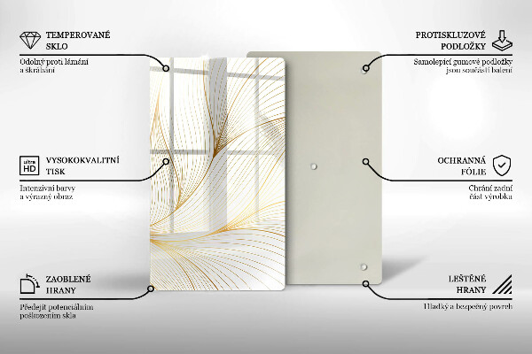 Glasskärbräda Modernt linjemönster