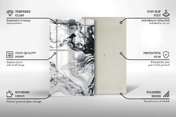 Glasskärbräda Bläckabstraktion