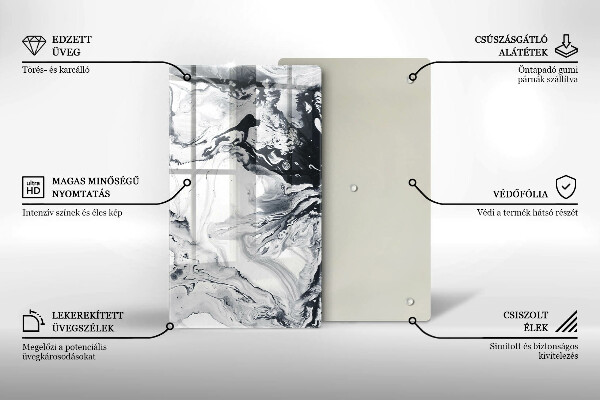 Glasskärbräda Bläckabstraktion