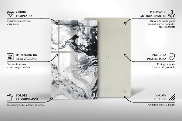 Glasskärbräda Bläckabstraktion