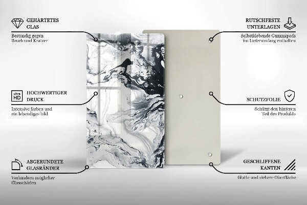 Glasskärbräda Bläckabstraktion